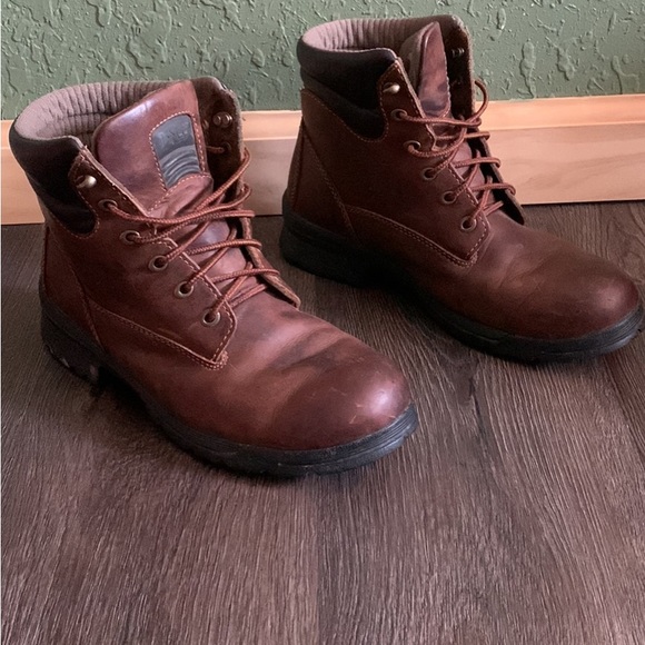 Timberland Boots Womens Brown Leather Pro 8 1/2 M  Work Boots - Picture 2 of 10